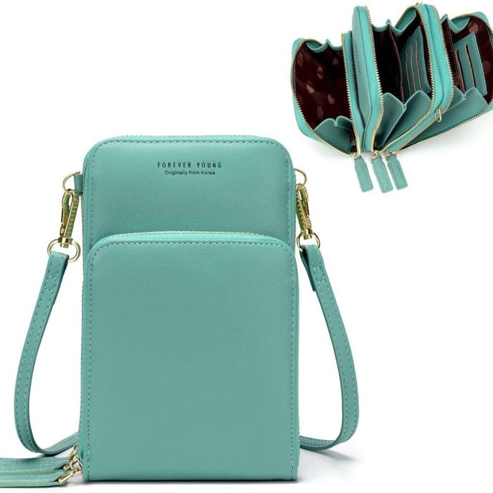 Small Crossbody Cell Phone Bag For Women, Mini Over Shoulder Handbag Purse With